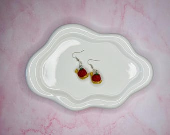 Orecchini pendenti a forma di lumaca di fragola