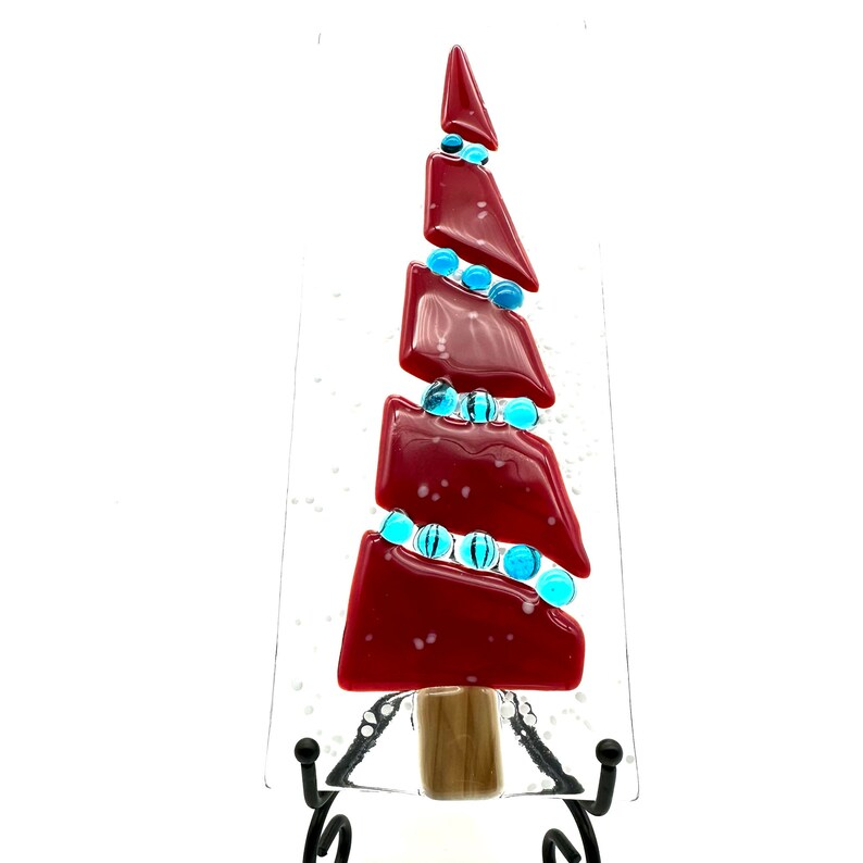 Glass Christmas Tree Fused Glass Stained Glass Christmas Tree Christmas