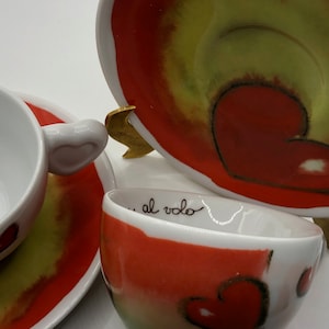 Set of Two Thur Caffe Al Volo Demitasse Cups