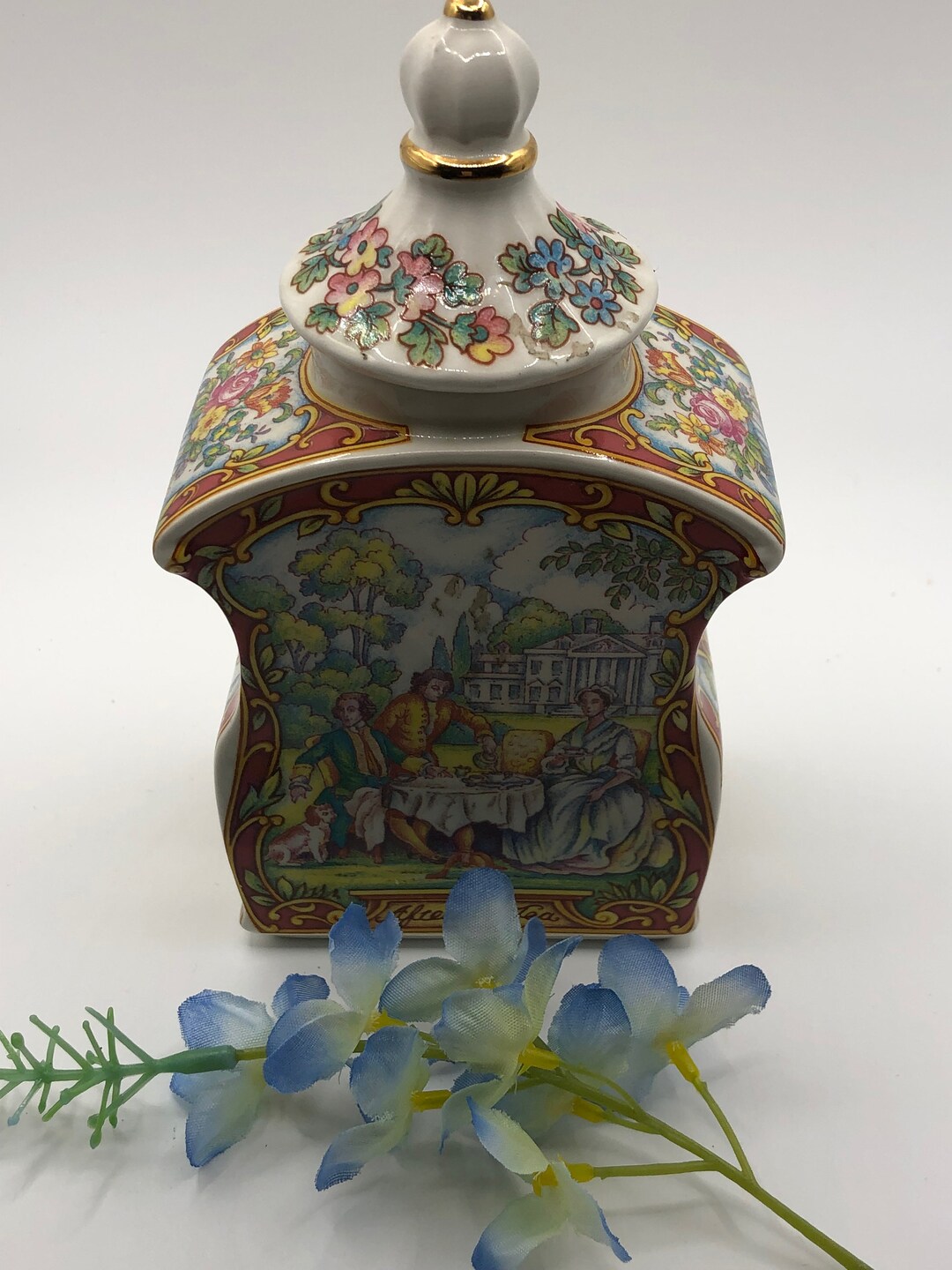 Vintage Sadler Tea Caddy Etsy
