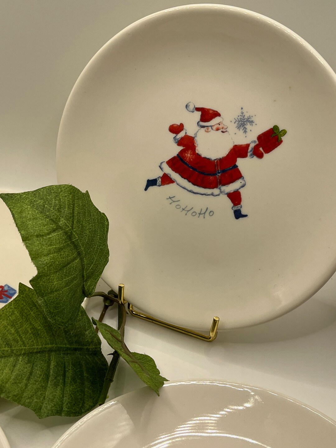 Pier One Christmas Appetizer Plates Etsy