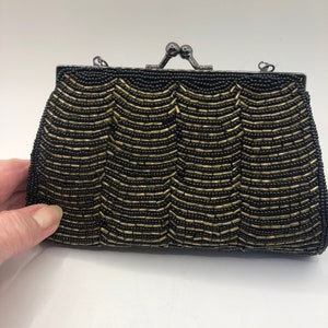 Small Elegant Beaded Clutch Bag