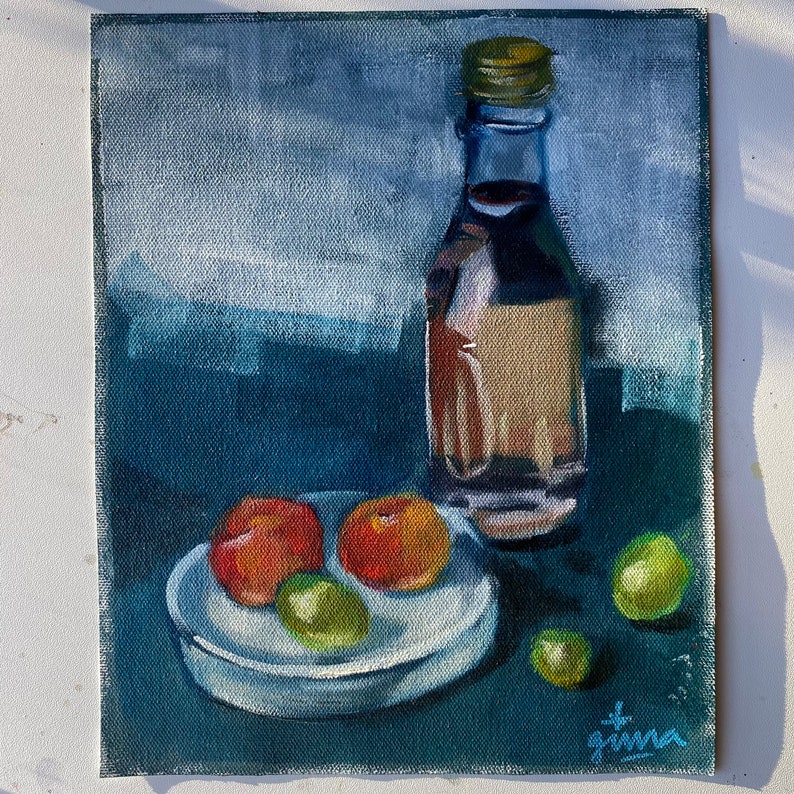 Kitchen Decor Painting on Canvas Artwork Original Paintings for Decor