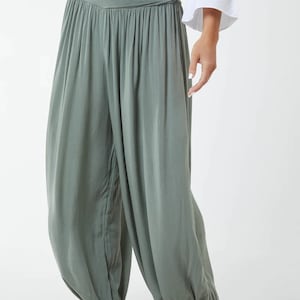 Harem Yoga Pants One Size UK 10-18 Made in Italy Clothing