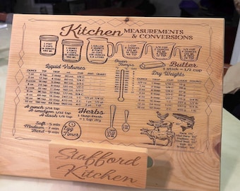 Personalized Cedar Cookbook Stand: Handcrafted Recipe Holder, Tablet Display