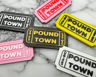 Pound Town Ticket | Valentine's Gift | One-Way Ticket To Pound Town | Funny Gag Gift | Gift For Her | Gift For Him | Anniversary Gift