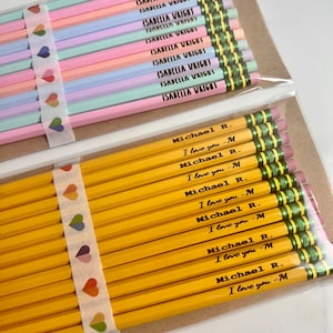 Personalized Pencils |  Back to School | Laser Engraved Ticonderoga Pencils | Pack of 10 | Gift for Student | Teacher Appreciation |  Kids