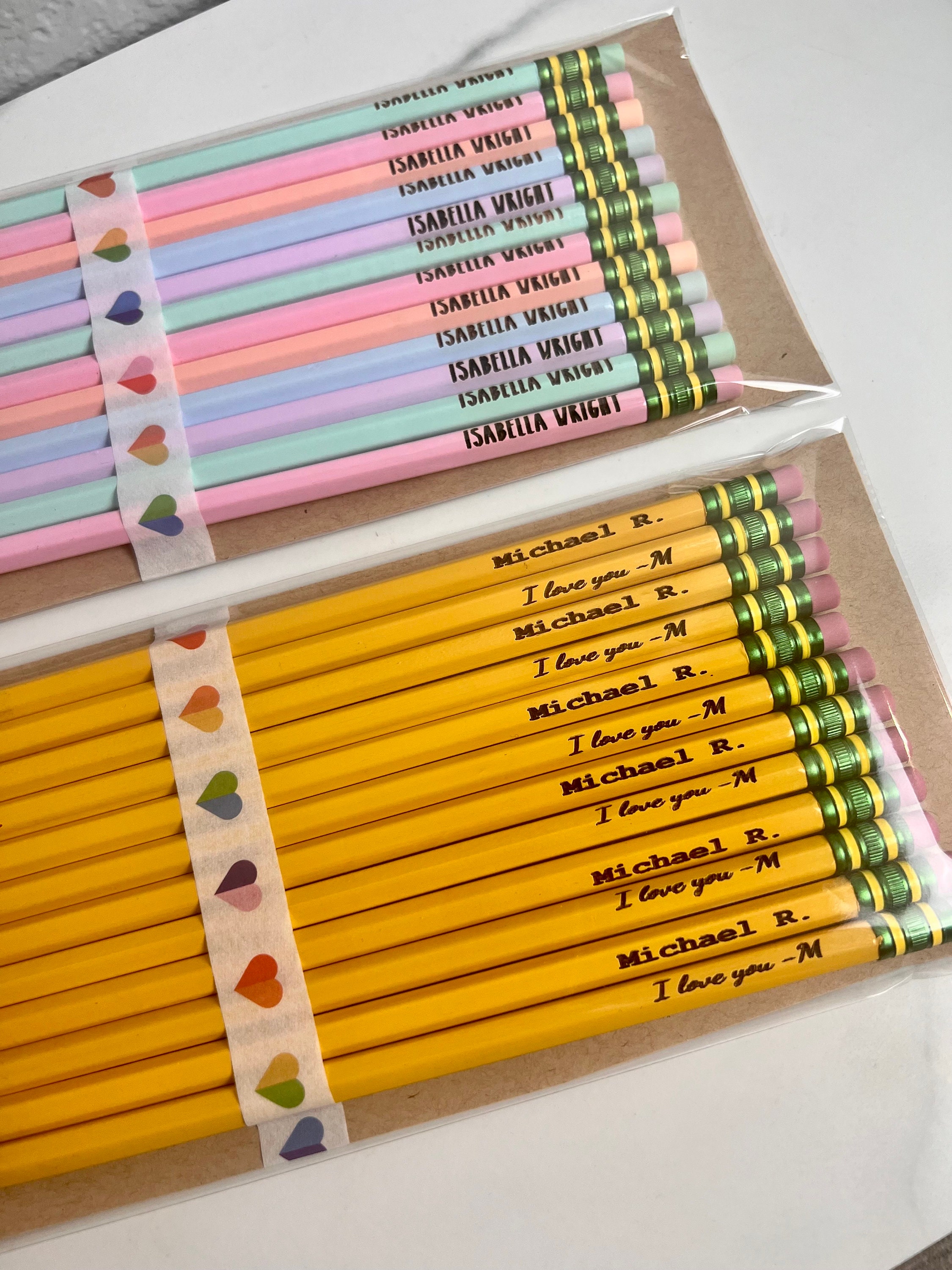 HB Wooden Pencils Rubber Tipped Fruit Designs Fun Stationery, Patterned  Pencils, Kids, Students, Party Favours, Gifts Flux Crafts 