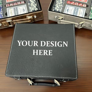 Coffret de poker gravé personnalisé, coffret cadeau de poker personnalisé, coffret cadeau de poker pour homme, jetons de poker, cadeaux de garçons d'honneur, cadeau pour lui, témoin