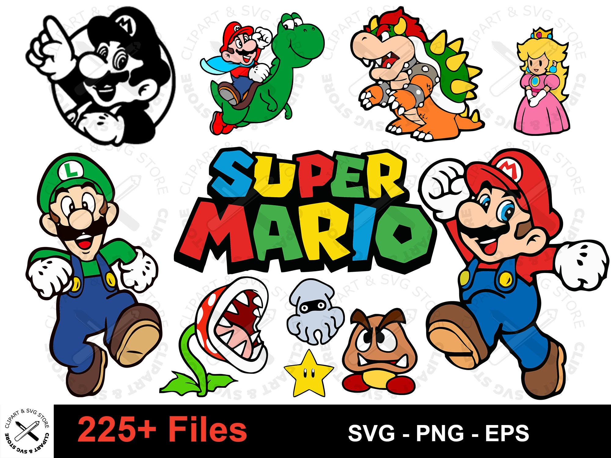 Super Mario Logo Svg, Mario Bros Svg, Super Mario Game Svg | atelier ...