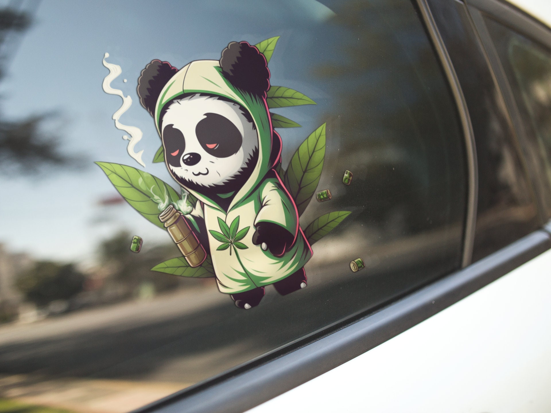 Stoned Panda, Weed Smoking Animal, PNG, Cannabis PNG, T-shirt Design ...
