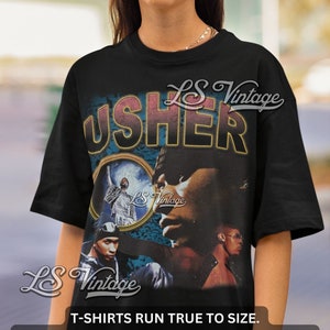 Usher Shirt Vintage Usher Graphic Tee Confessions Bootleg 90s Style Oversized T-Shirt Unisex Gifts for Him and Her