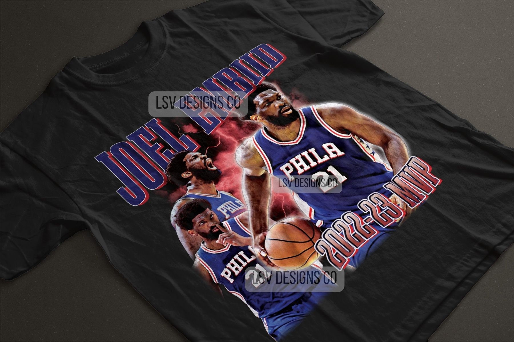 Joel Embiid Shirt Retro 90's Fans Philadelphia 76ers Tee Gift