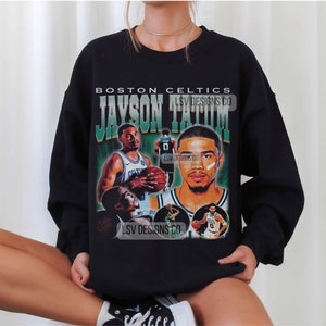 Vintage Style 90s Boston Celtics Basketball Banner Crewneck