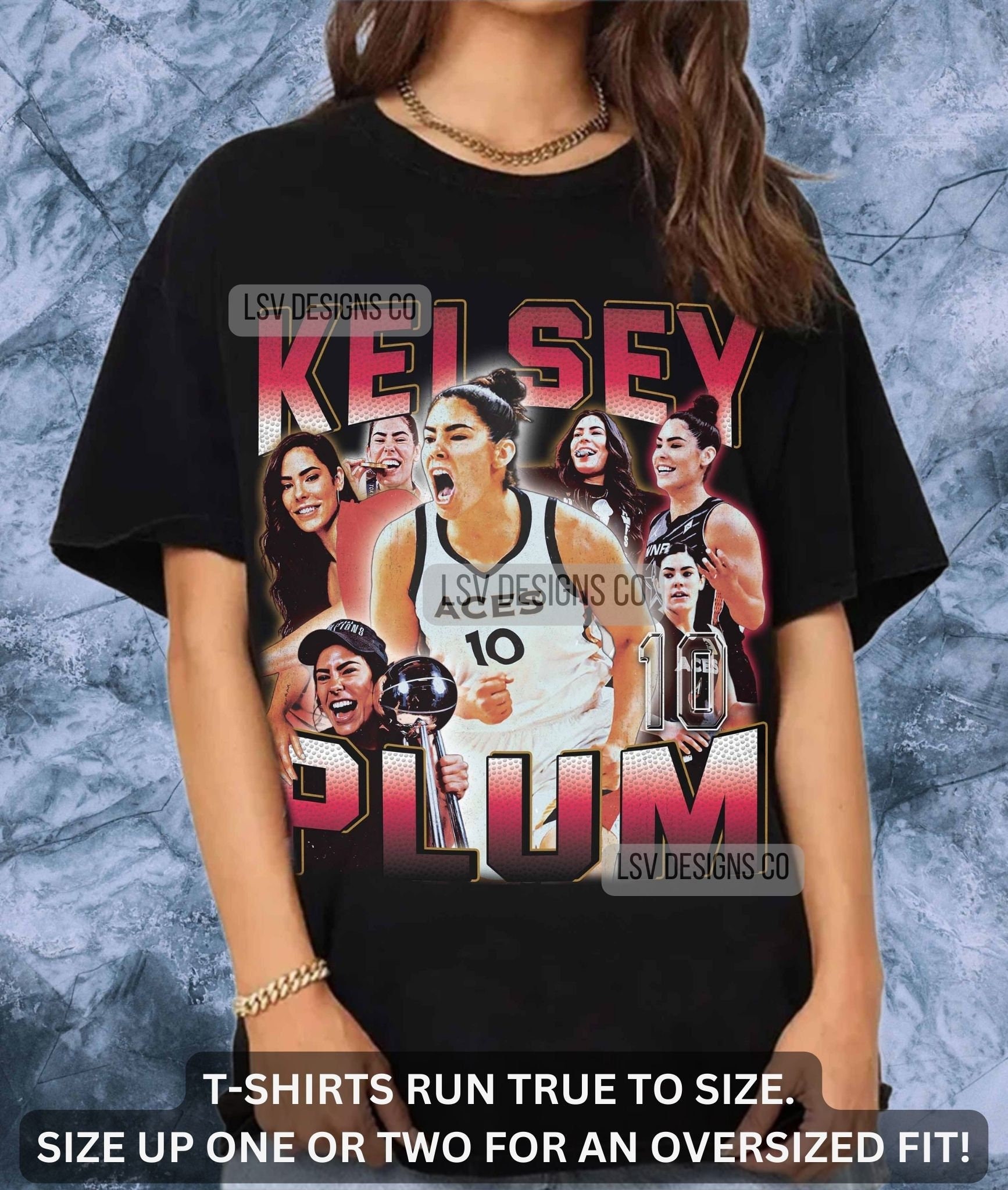 Camisola Kelsey Plum feminina, camisa de jogador de basquete, camiseta estilo  anos 90, retrô, vintage, CP07BSK