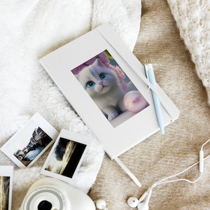 I Love You Hardcover bound notebook with Kitten.