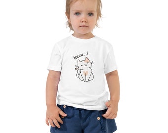 T-shirt met korte mouwen voor peuters met schattig katje