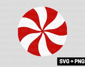 Imágenes prediseñadas de caramelo de menta, dulces navideños de moda, gráficos de golosinas de menta de Navidad, lindo archivo de corte de sublimación de Navidad, descarga digital SVG PNG