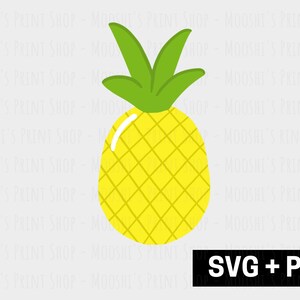 May include: A yellow pineapple with a green leafy top. The pineapple is a digital illustration with a textured pattern.