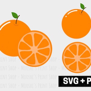 Orange Fruit Clipart Bundle, Sweet Summer Picnic Fruit Slice Graphics, Cute Sublimation Image Cut Files, Download SVG PNG