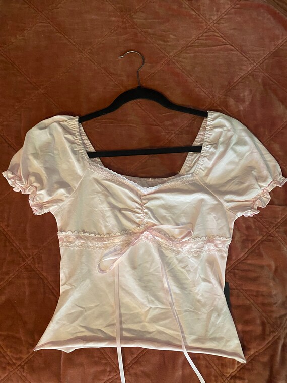 Vintage Y2K Corset Style Top Size Small - image 1