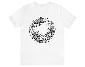 Enlightened Koi Fish Tee: Unisex Japanese-Inspired Streetwear