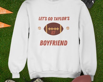 Go Taylor's Boyfriend Gameday Shirt - Kansas City Football Fan Tee, Travis Kelce Support Top, Taylor Football Era Apparel for Swifties