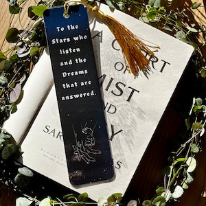 To The Stars Who Listen; ACOTAR Bookmark (Rhysand); Handmade Fan Art, A Court of Myst and Fury Sarah J Maas, Bookmark Gift, Booktok