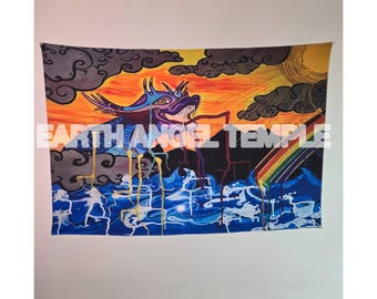 Trippy Dragon Tapestry