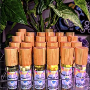 Crystal infused Roll on Scented Annointing oils | Roll on Essential oils | Annointing oil | Prayer & Meditation oils | Protection Oil |