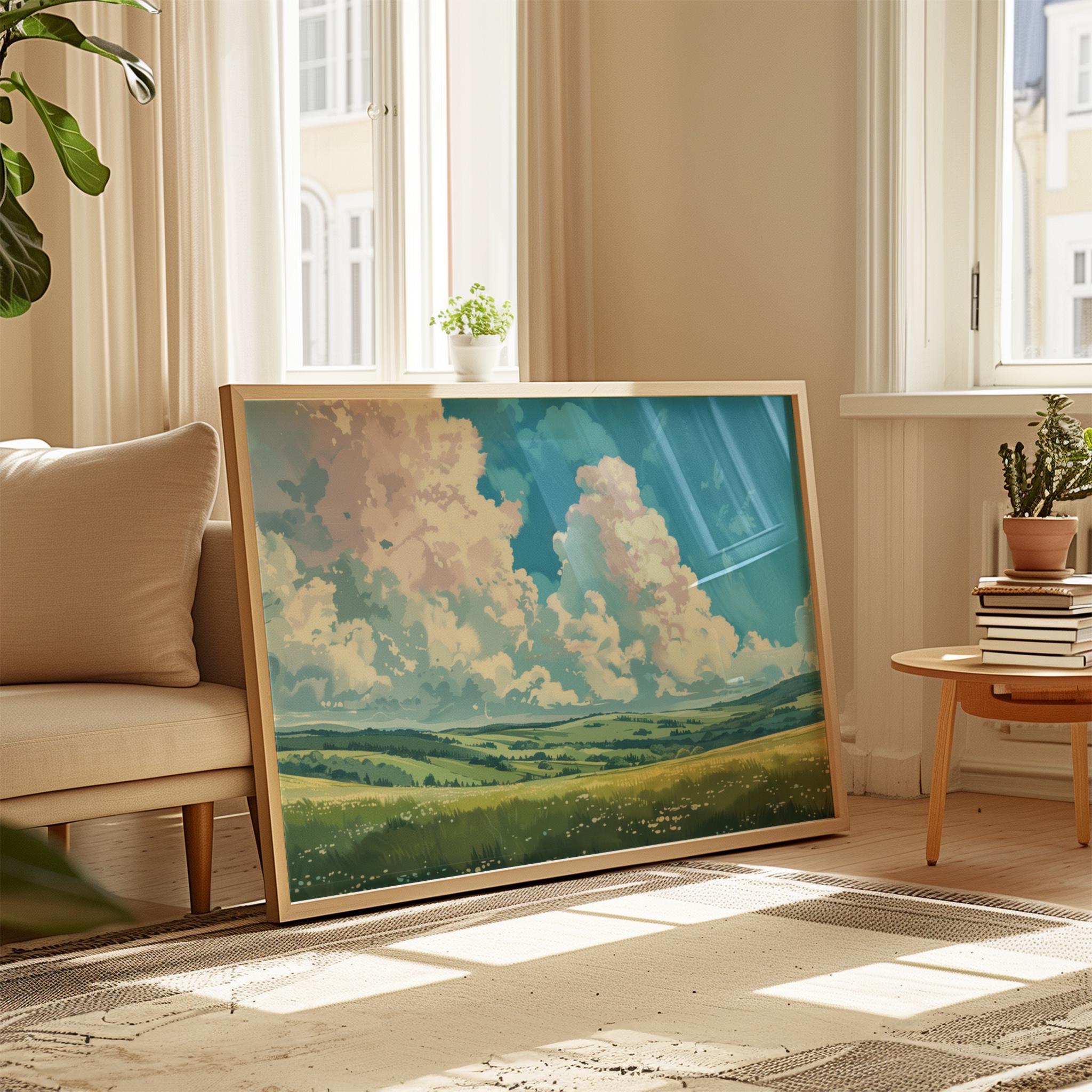 Spirited Away Watercolor Landscape Art Print (Digital Download)