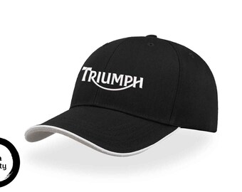 TRIUMPH cap , gorra para moteros , gorra con logotipo Triumph bordado , sombrero Triumph , samer cap, gorra de papa, Triumph Hat ,Ajustable