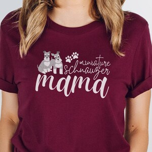 Miniature Schnauzer Mama Shirt, Mini Schnauzer Mom Shirt, Schnauzer Mom Shirt, Dog Mom Shirt, Schnauzer Mom Gift, Mini Schnauzer Mom Gift