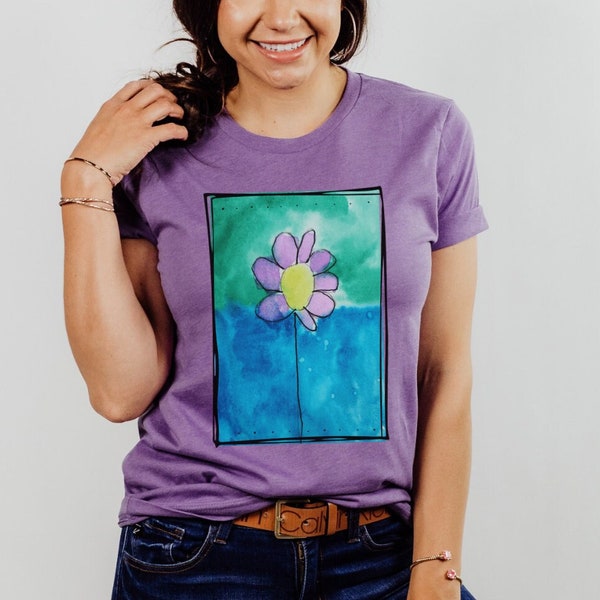 Kids Art Tshirt, Watercolor Flower Shirt, Abstract Art Tshirt, Fine Art Shirt, Art Lover Shirt, Art Teacher Shirt, Artsy Shirt, Artist shirt