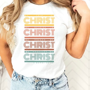 Retro Jesus Shirt, Christ Shirt, Talk of Christ, Retro Christian Gift, LDS Shirt, Missionary Gift, Religious Shirt