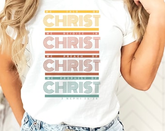 Retro Jesus Shirt, Christ Shirt, Talk of Christ, Retro Christian Gift, LDS Shirt, Missionary Gift, Religious Shirt