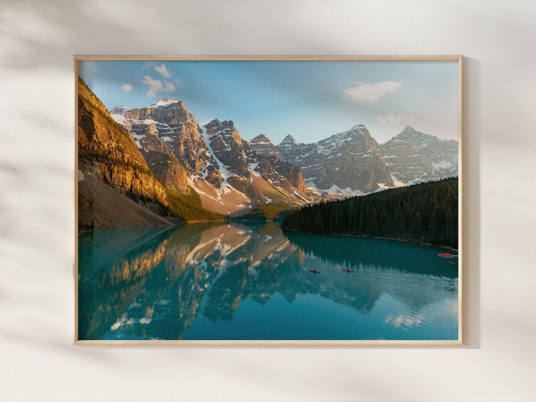 Moraine Lake Print Banff National Park Wall Art, Canadian Rockies