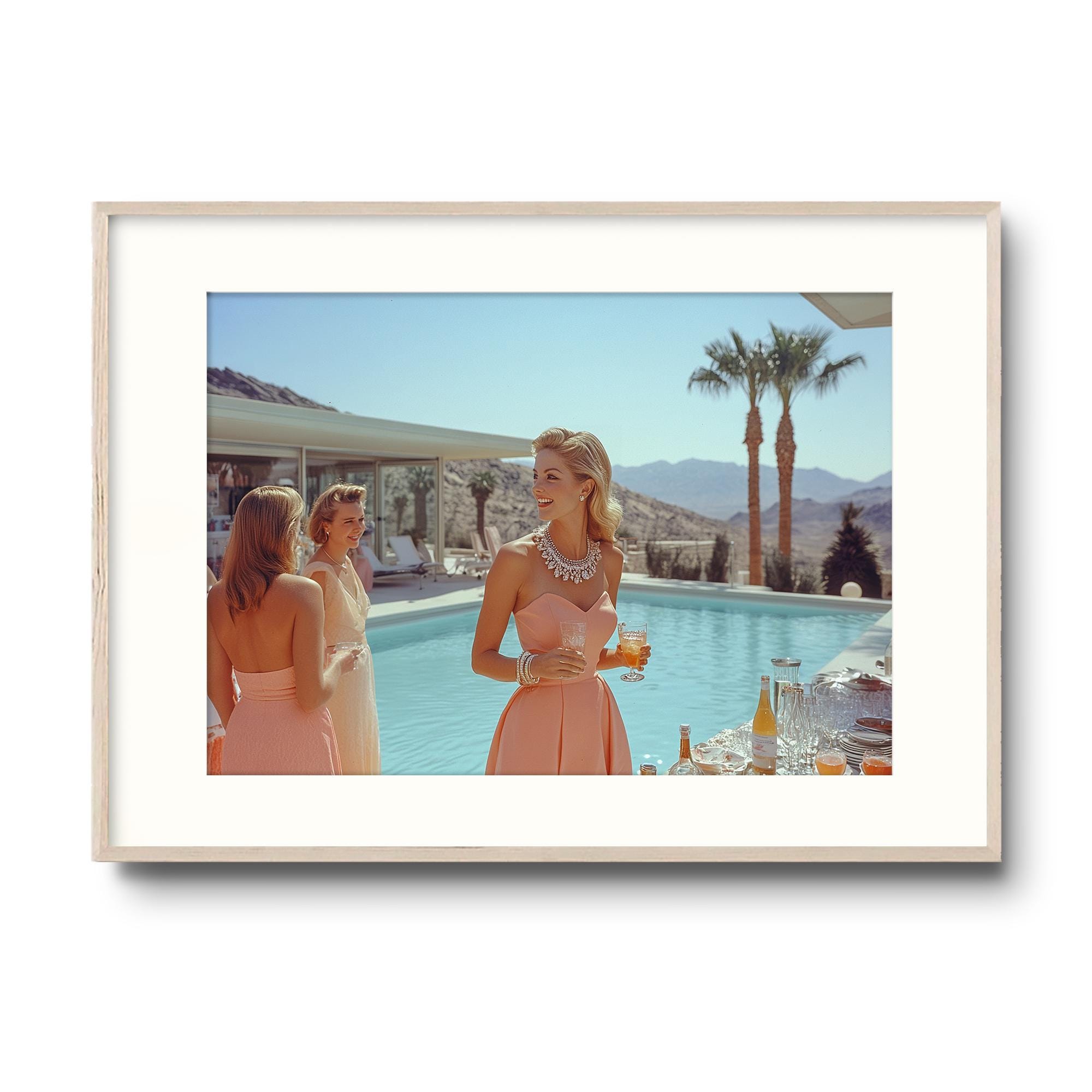 Palm Springs Photo Print | Mid Century Modern Party Art | Slim