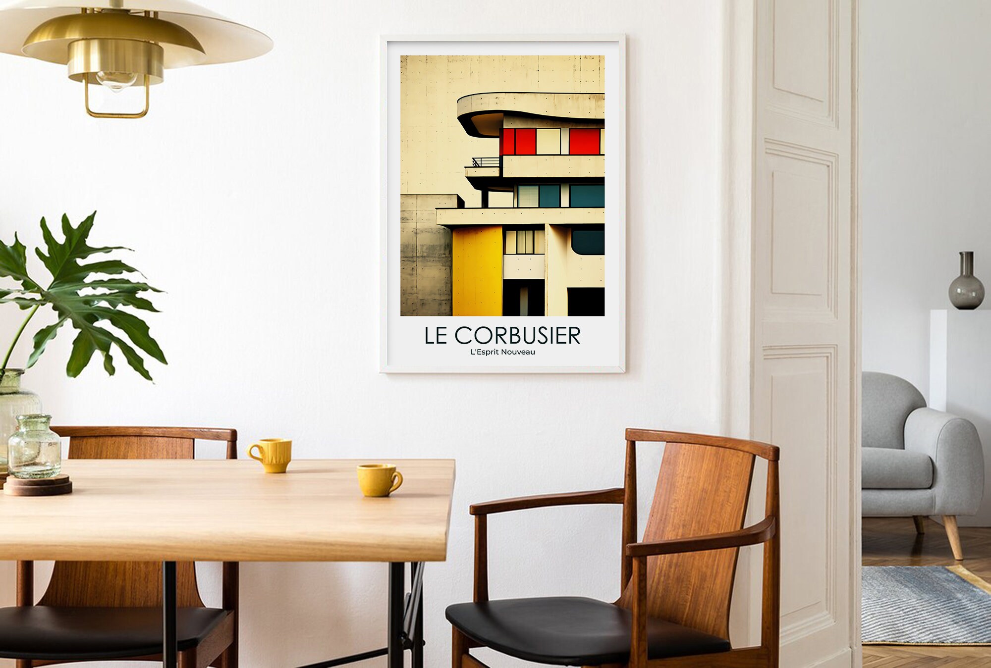 Le Corbusier Poster | Art Nouveau Print | Le Corbusier Modern