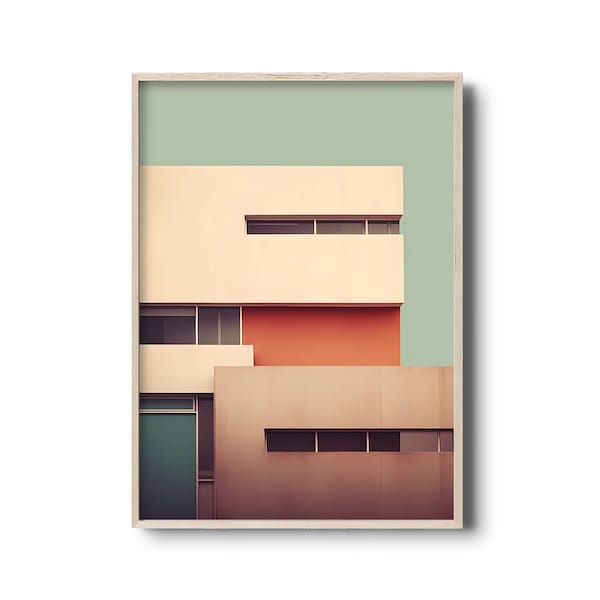 Minimalist architecture wall art | Minimalist printable wall art | Minimalism | Modern wall decor | Modern architecture print | Minimal art