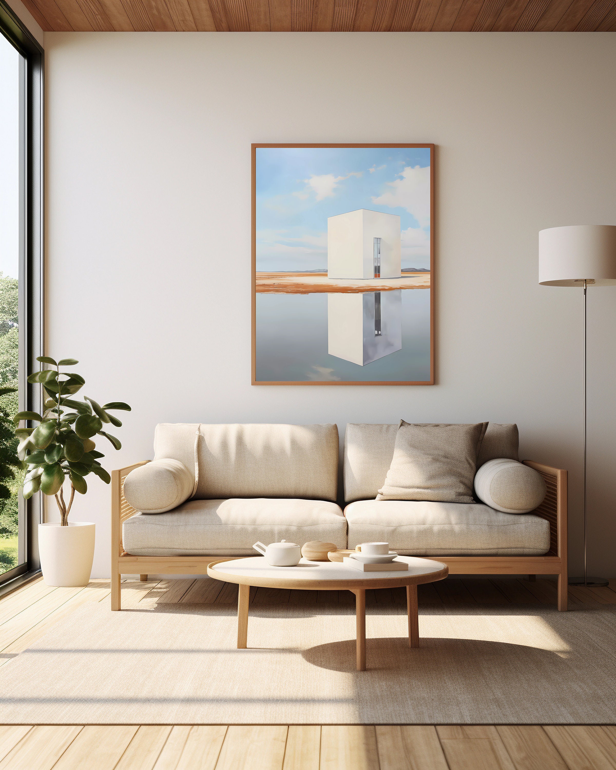 Minimalist Architecture Art Print | Minimalism | Oil on Canvas | Modern ...