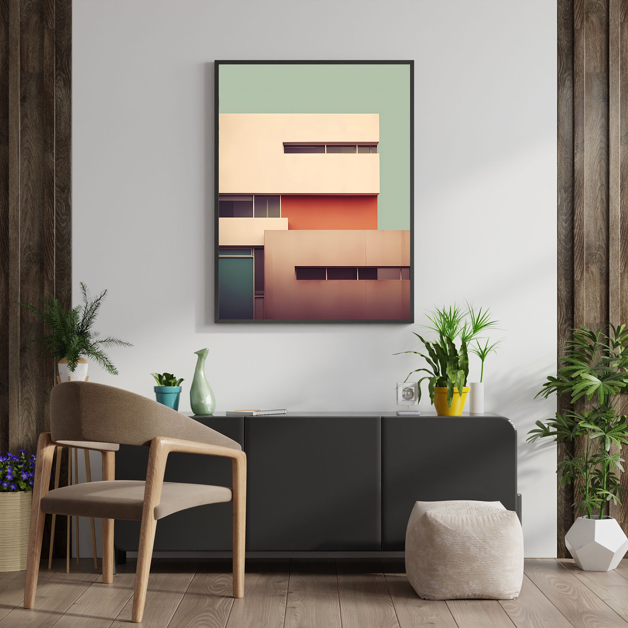 Minimalist Architecture Wall Art | Minimalist Printable Wall Art ...