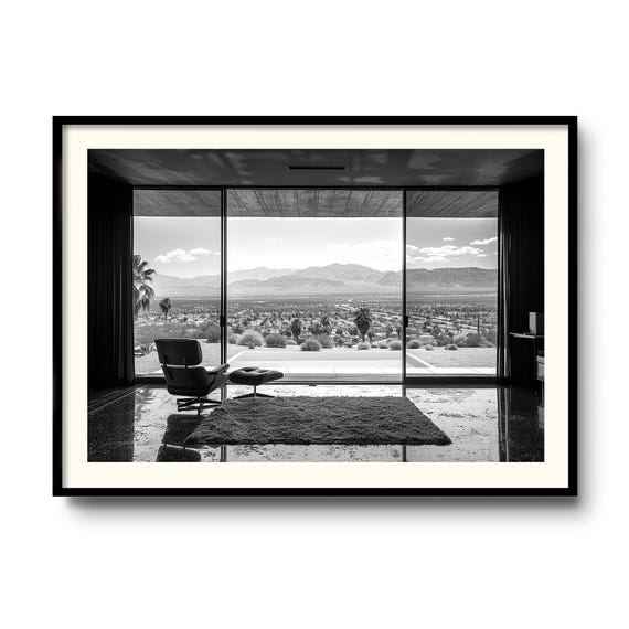 Palm Springs Interior Photo Print | Modern Desert Home Wall Art