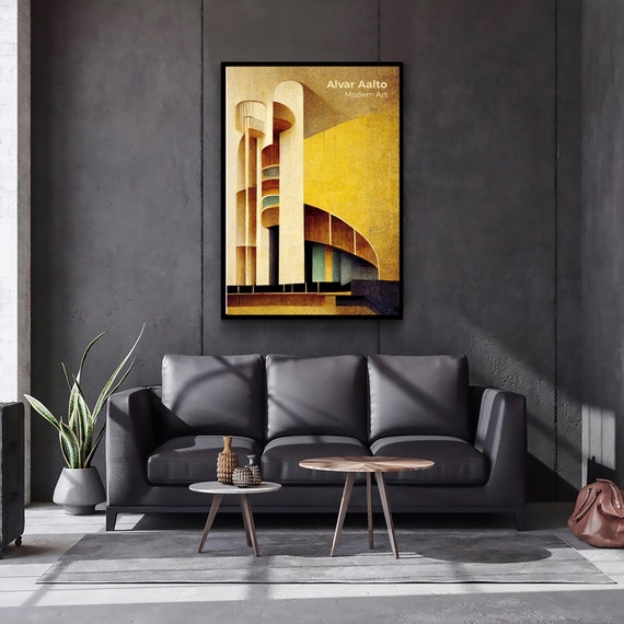 Architecture Wall Art | Alvar Aalto Architect | Modernist