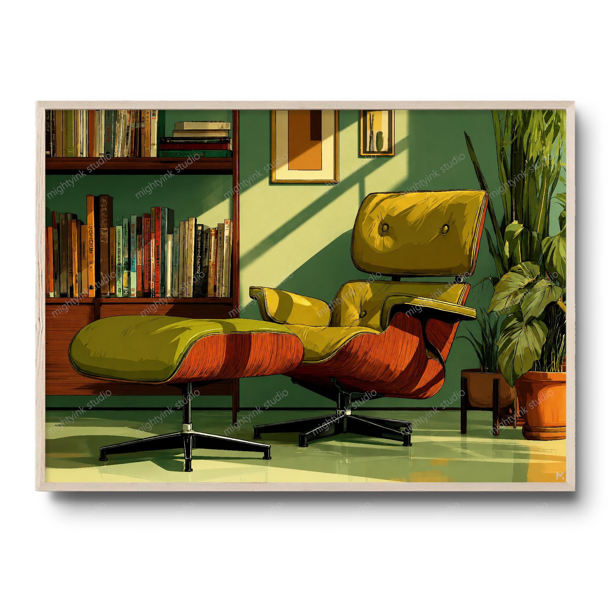Eames chair poster - Etsy 日本