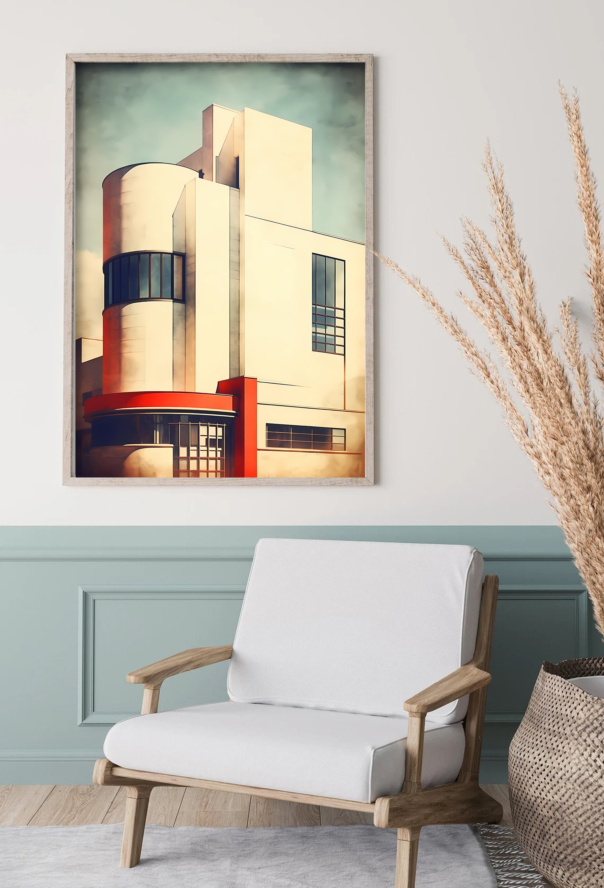 Vintage Architecture Print | Bauhaus Design Poster | Architectural ...