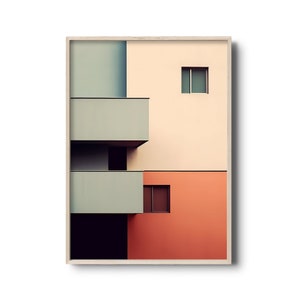 Minimalist architecture print | Minimalist wall art | Minimalist home decor | Minimalism art | Minimalist architecture poster
