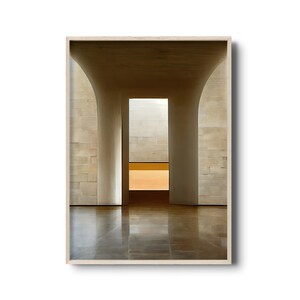 Minimalistische Architektur Wandkunst | modernistische Architektur Kunst | Álvaro Siza Vieira Architekt | Geometrische Malerei | neutrale Farben