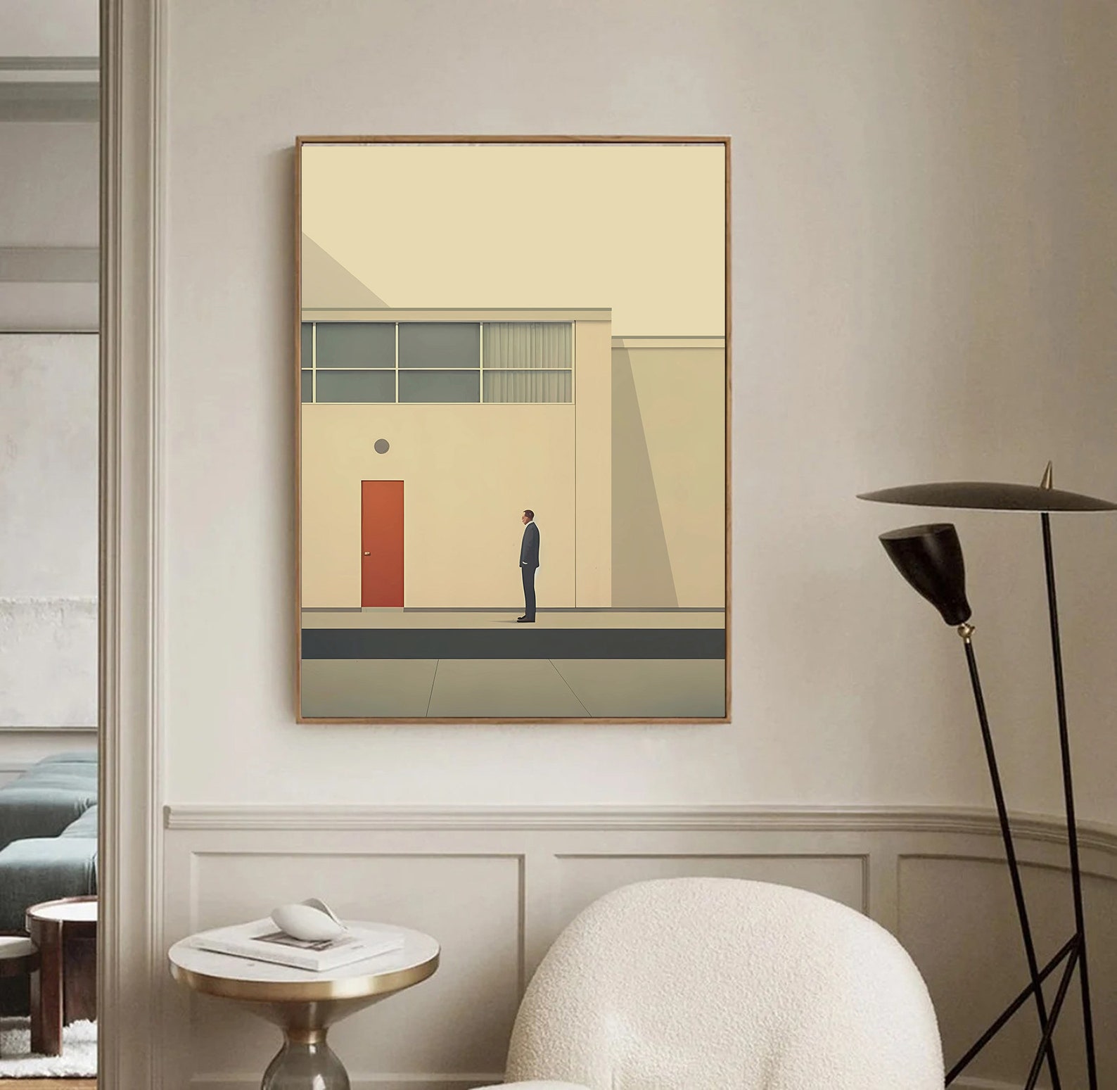 Mid Century Minimalist Print | Minimalist Wall Art | Minimalist ...
