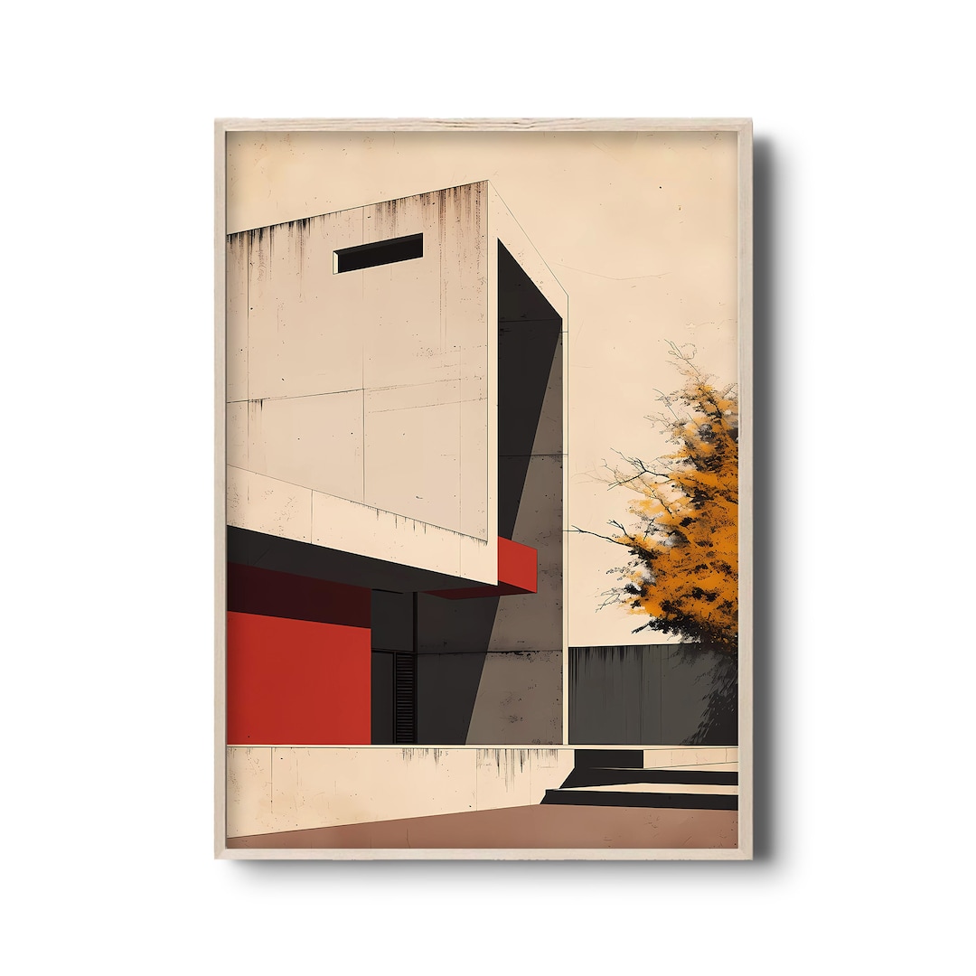 Buy Minimalism Art Print | Contemporary Minimalist Architecture Poster ...